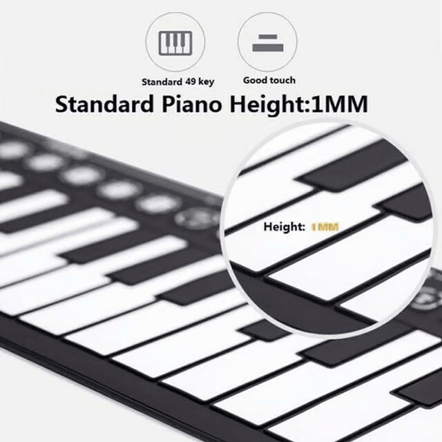 FlexiTune - Tragbare Handrolle  Tastatur | 49 Tastaturen | 50% RABATT