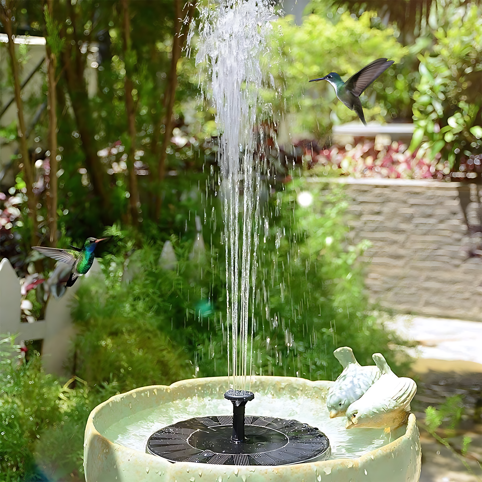 SunAqua -  Solarbetriebener Wasserspringbrunnen | 50% RABATT
