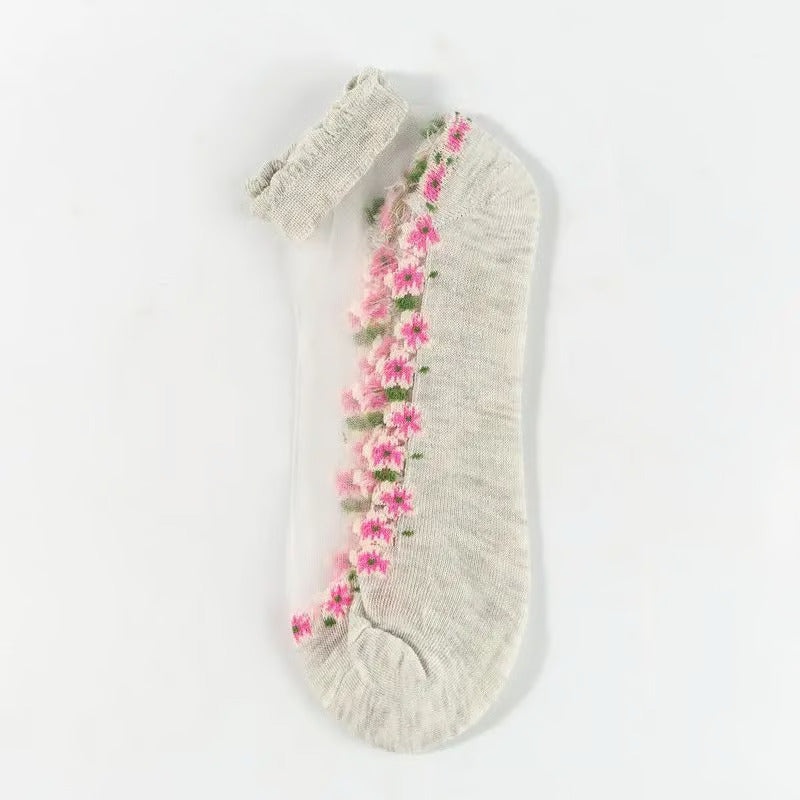 FloraLux® Spitze‑Söckchen | 5+5 paar GRATIS