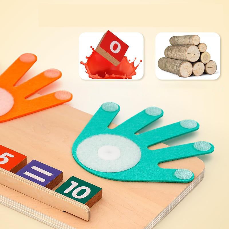 MatheSpaß – Montessori Fingerzählen Lernspielzeug | 50% RABATT