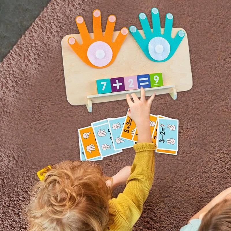 MatheSpaß – Montessori Fingerzählen Lernspielzeug | 50% RABATT