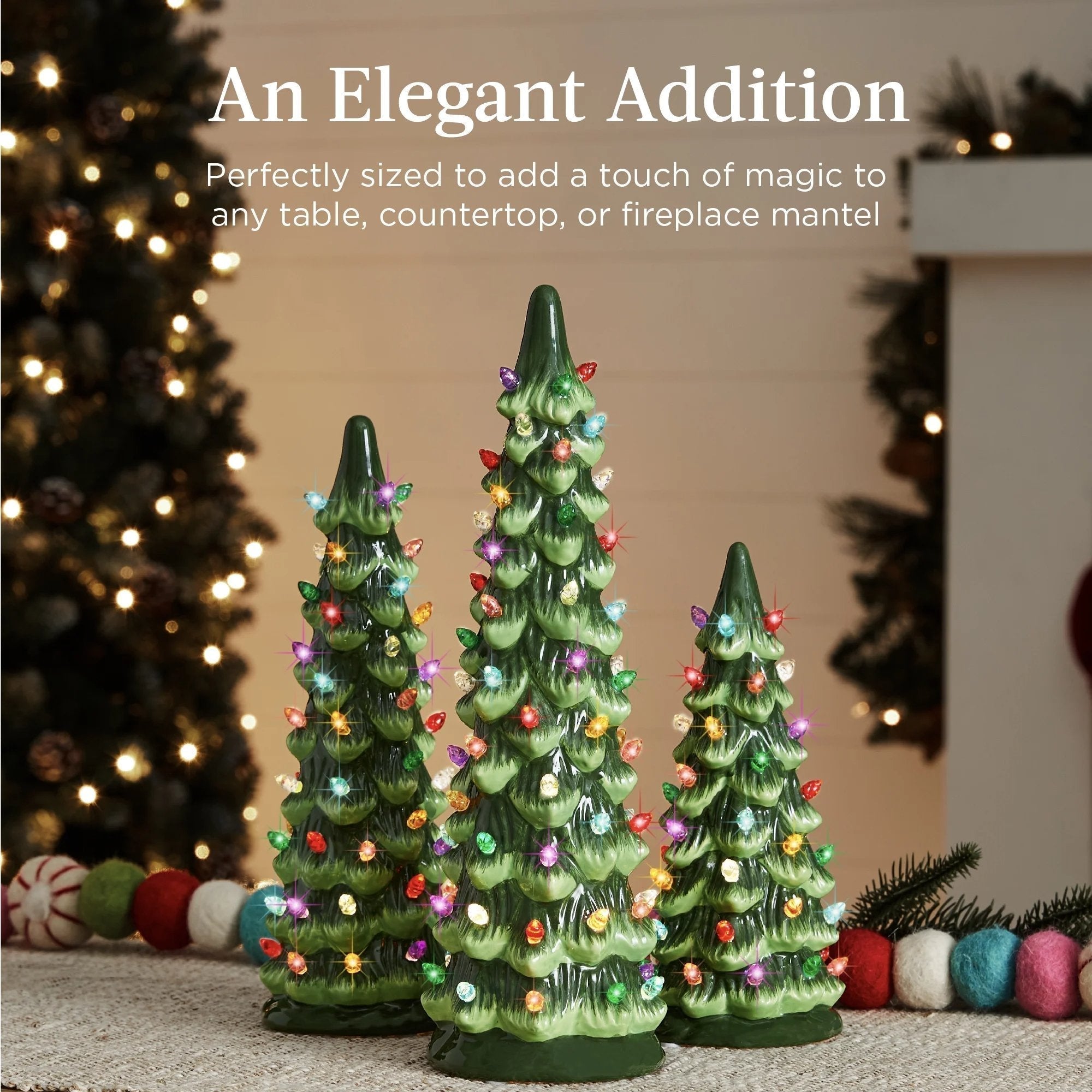 LumiGlow – Handbemalter Weihnachtsbaum aus Keramik
