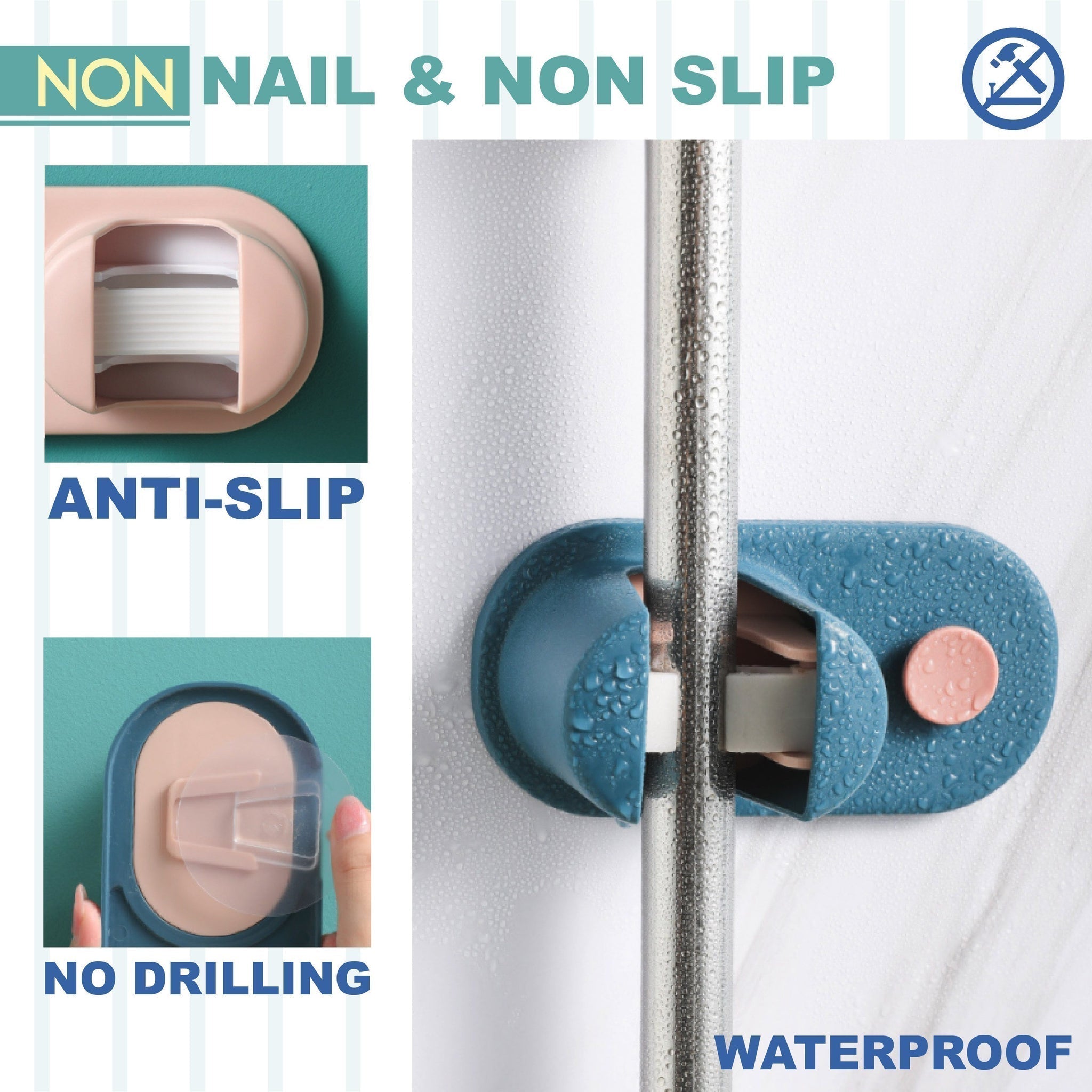 TidyGrip – Wandhalterung für Besen & Reinigungsgeräte | 1+2 GRATIS