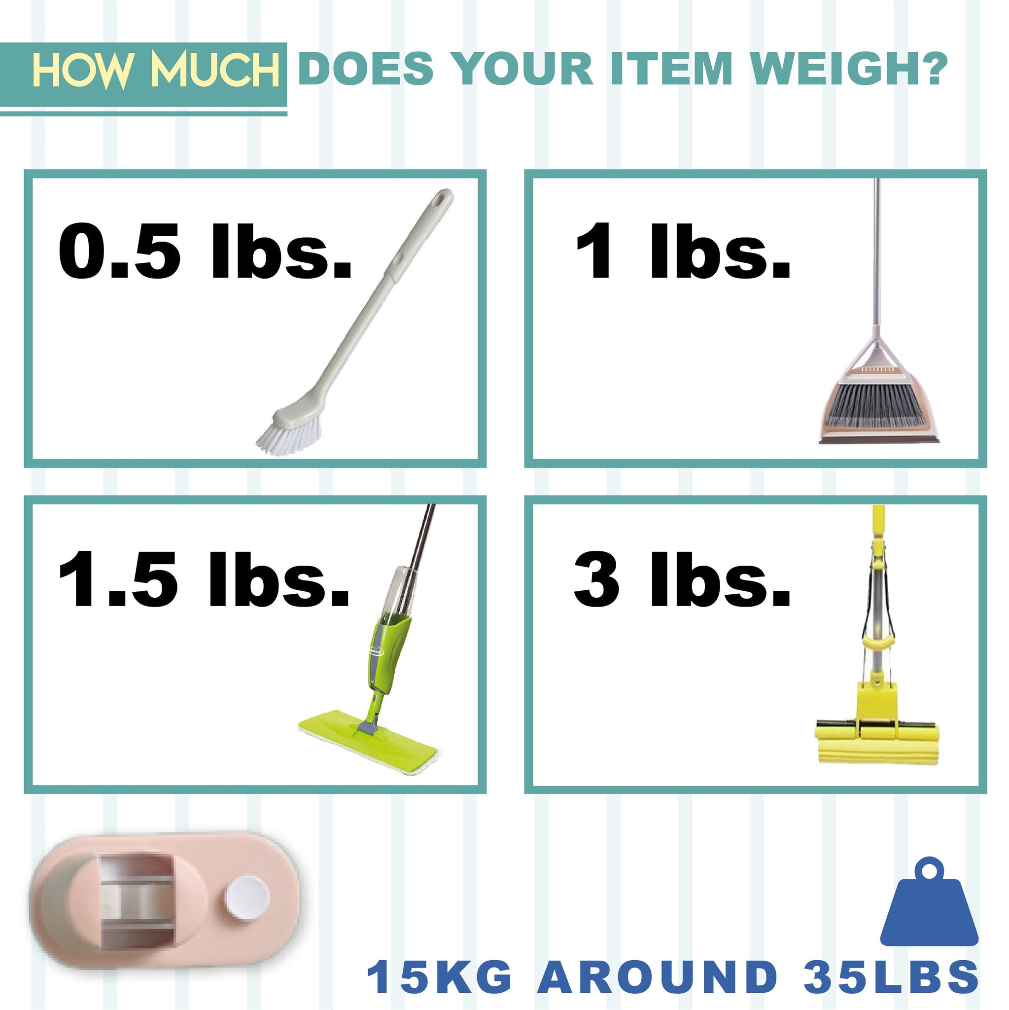 TidyGrip – Wandhalterung für Besen & Reinigungsgeräte | 1+2 GRATIS