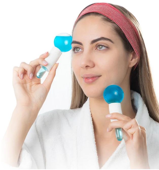 Ice Globes - Gesichtsmassage - Beauty Roller - Strahlende Haut - 2 Stück