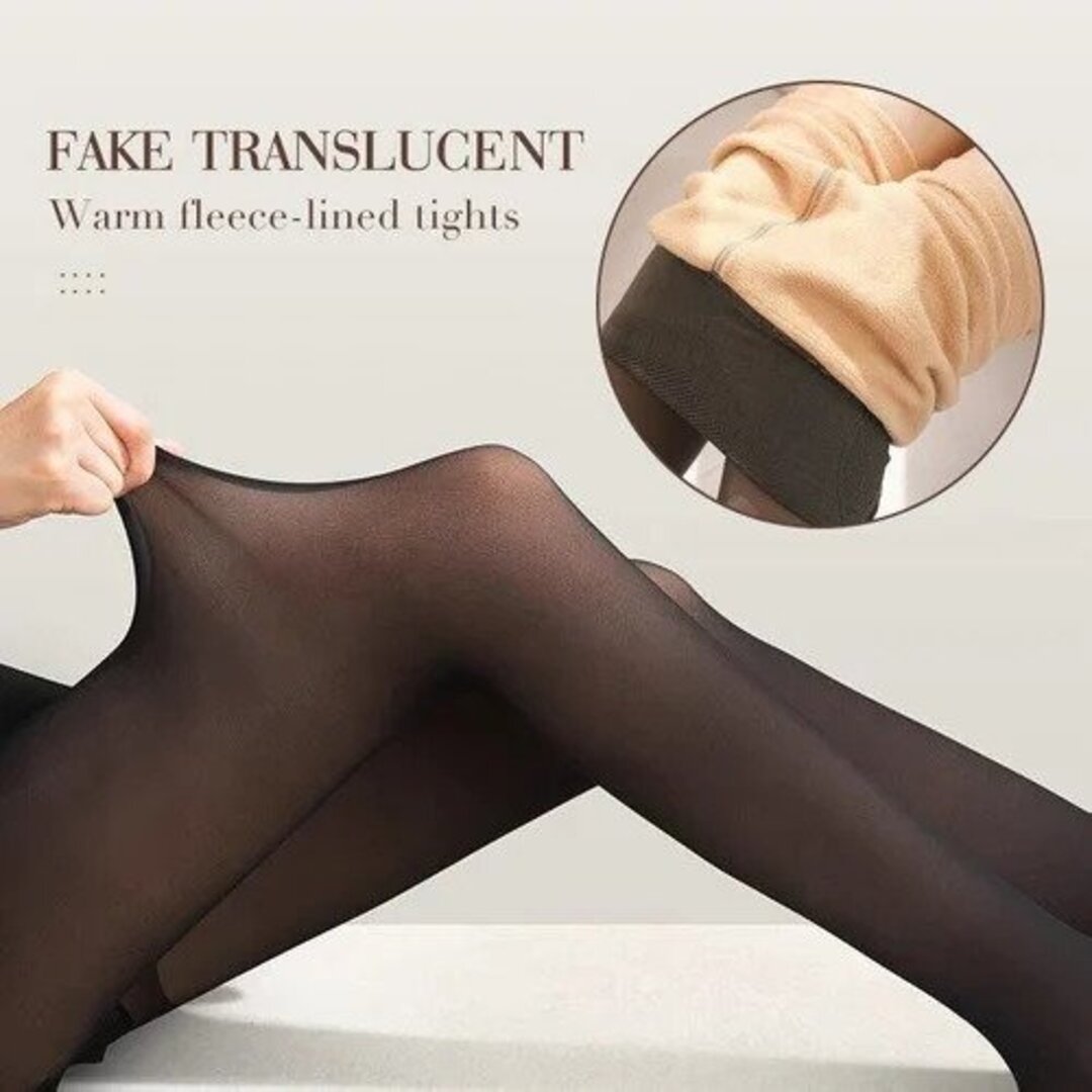 Warme superstretch pluche panty