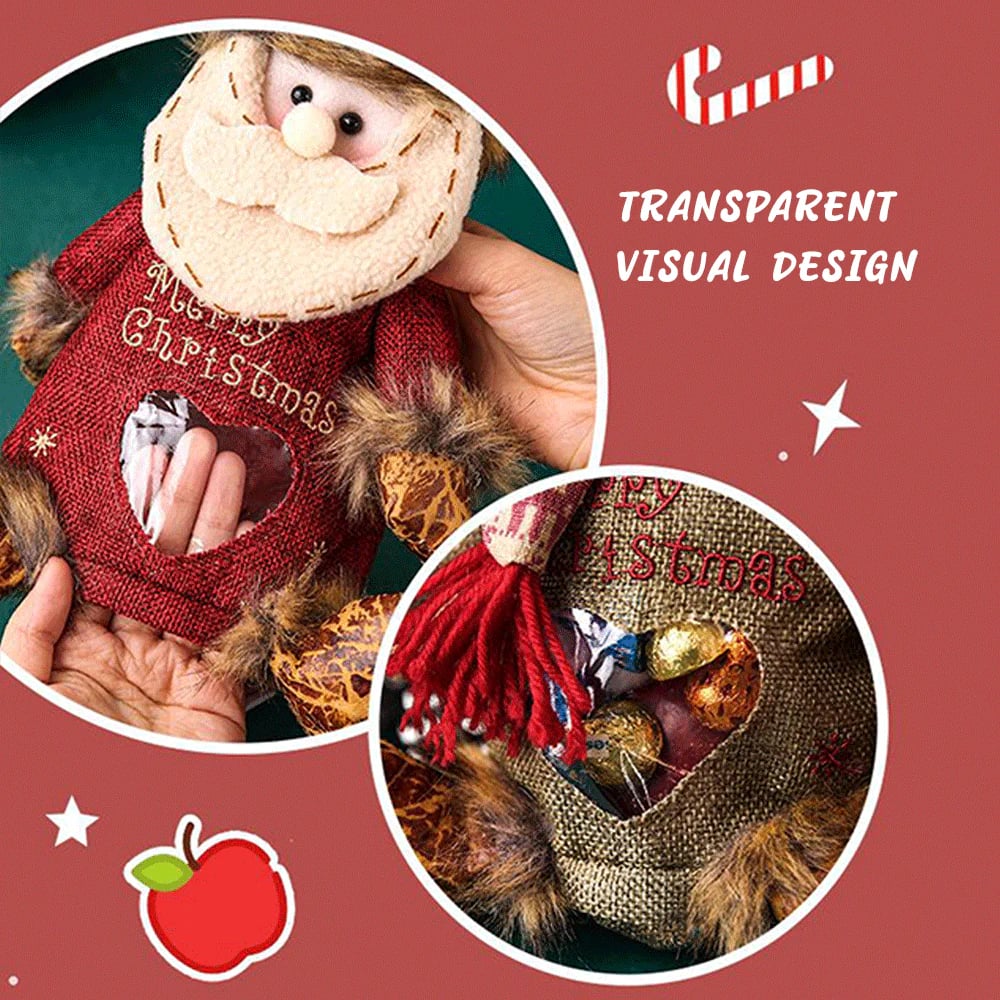 MerryBag – Weihnachtliche Geschenk-Tasche mit Reißverschluss | 1+2 GRATIS