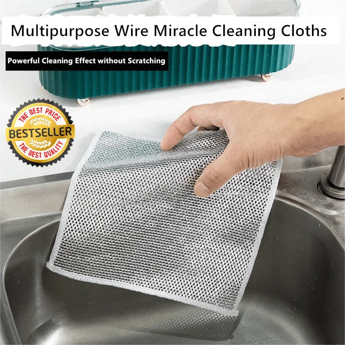 ScrubMaster™ – Kratzfreies Stahltuch für Müheloses Reinigen | 5+5 GRATIS