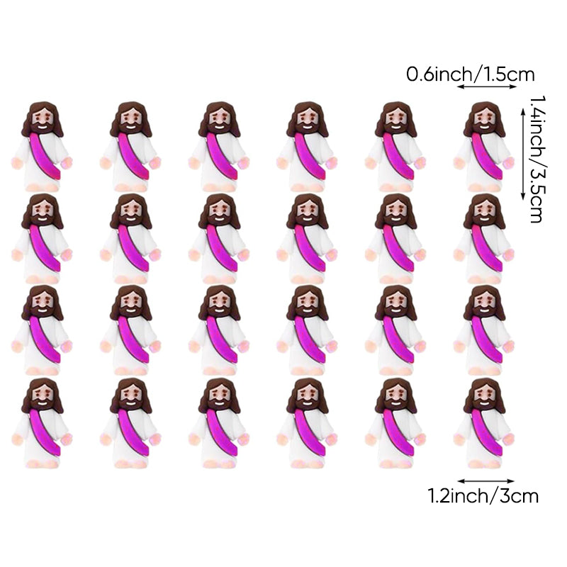 24 Stück Mini-Jesus-Figuren für Osterdekorationen