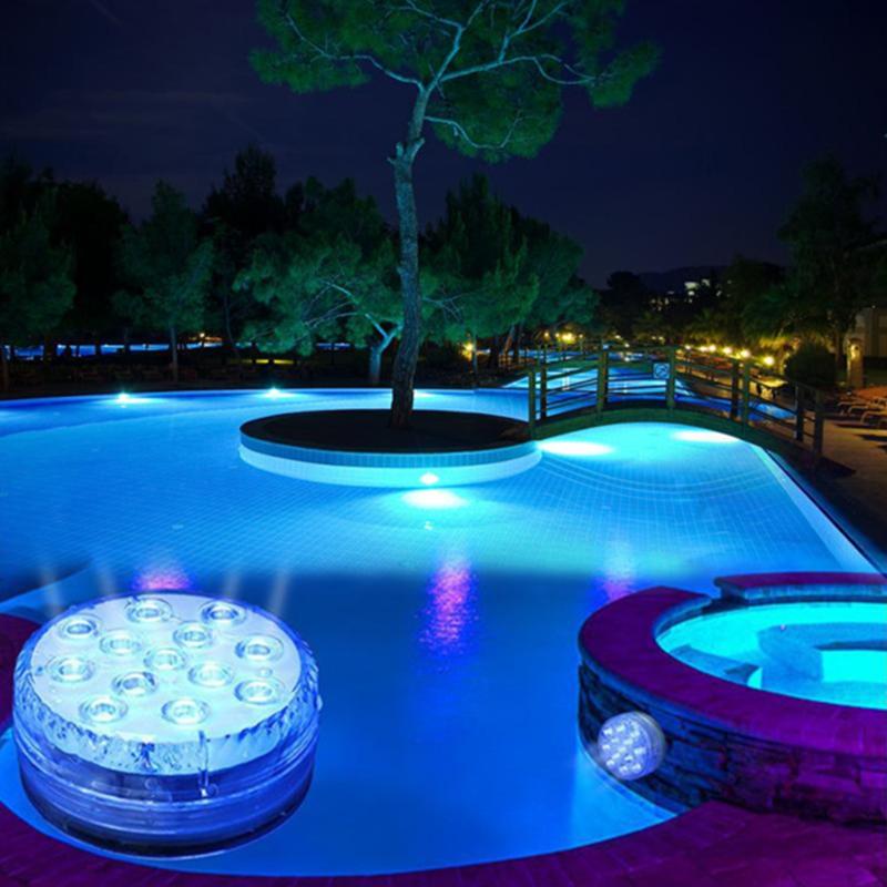 Wasserdichte LED-Unterwasserlampe mit Fernbedienung - GlowRipple