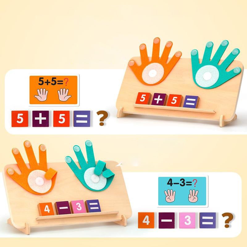 MatheSpaß – Montessori Fingerzählen Lernspielzeug | 50% RABATT