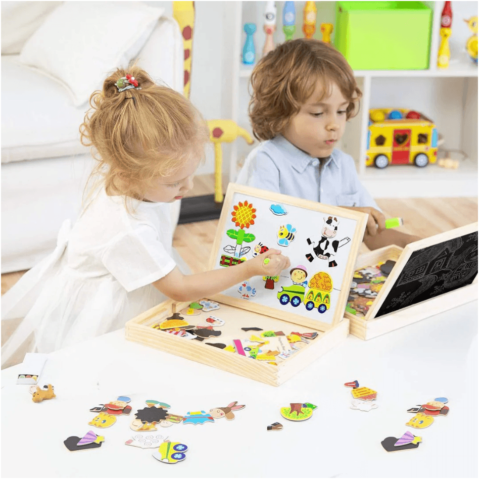 Magnetischer doppelseitiger Zeichentisch für Kinder
