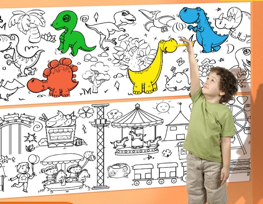 Kinder-Zeichenrolle - Unendlicher Kreativspaß für Kleine Künstler