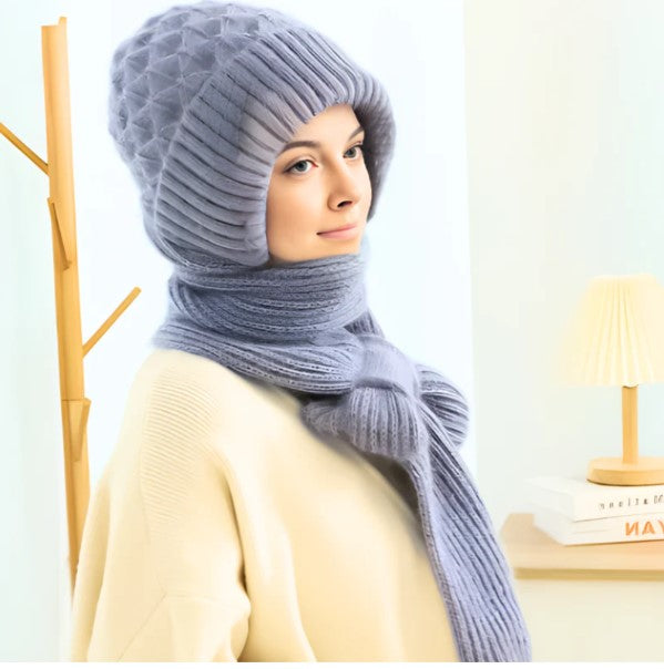 WarmStyle - Damenschal und Beanie-Mütze in einem | 1+1 GRATIS