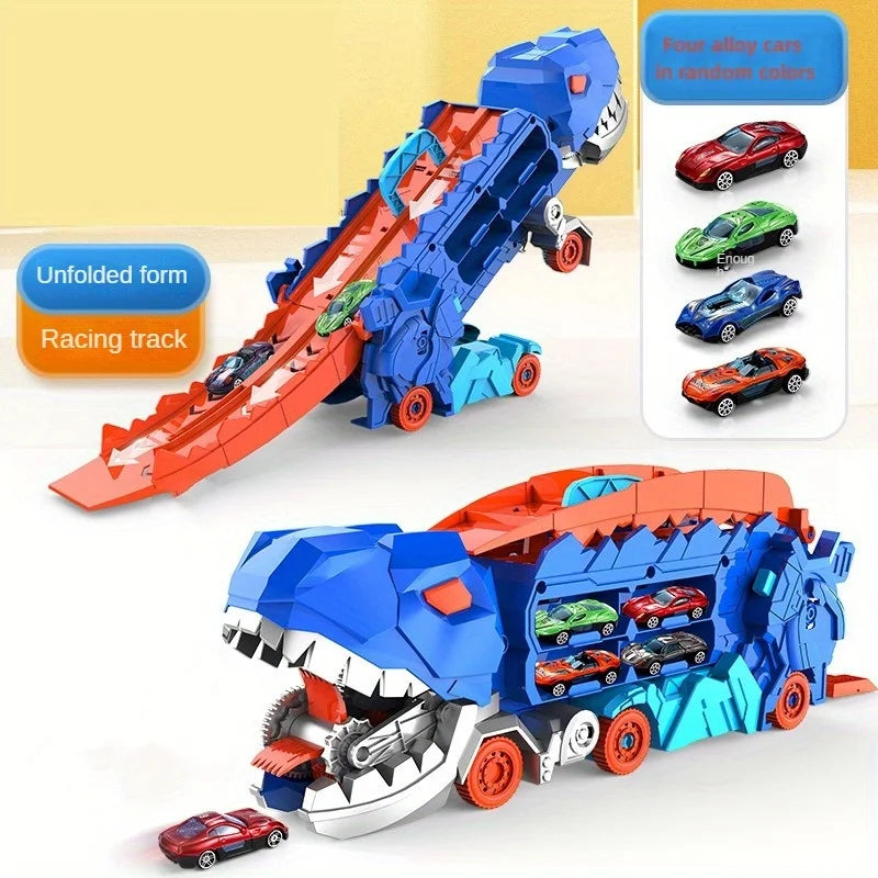 DinoMorph – 4-in-1 Transformer Riesen-Truck & Dino-Spielset | 50% RABATT