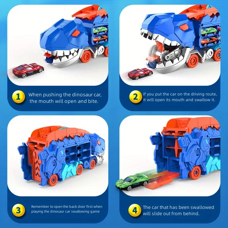 DinoMorph – 4-in-1 Transformer Riesen-Truck & Dino-Spielset | 50% RABATT