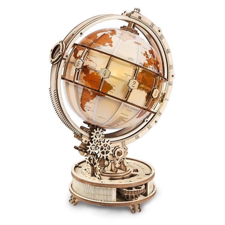 Leuchtender 3D Globus Puzzle-Lampe