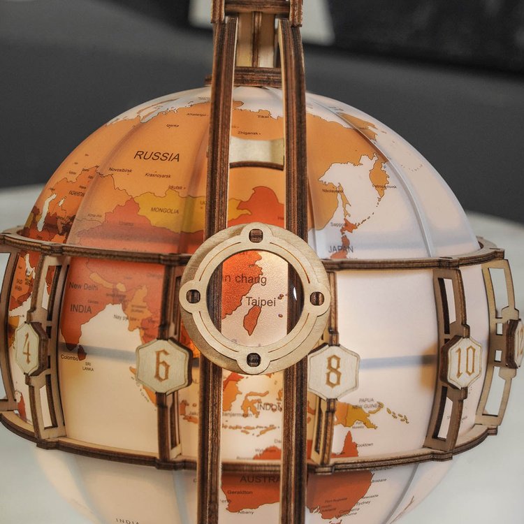 Leuchtender 3D Globus Puzzle-Lampe
