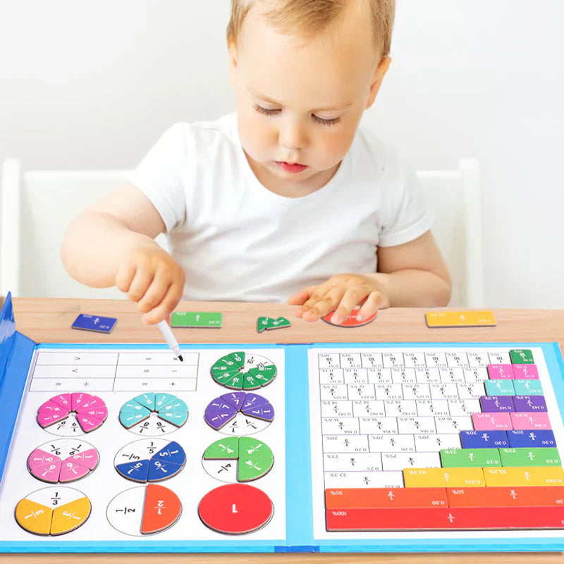 Montessori Fraktionsbuch - Spielerisch Brüche Lernen mit Magneten