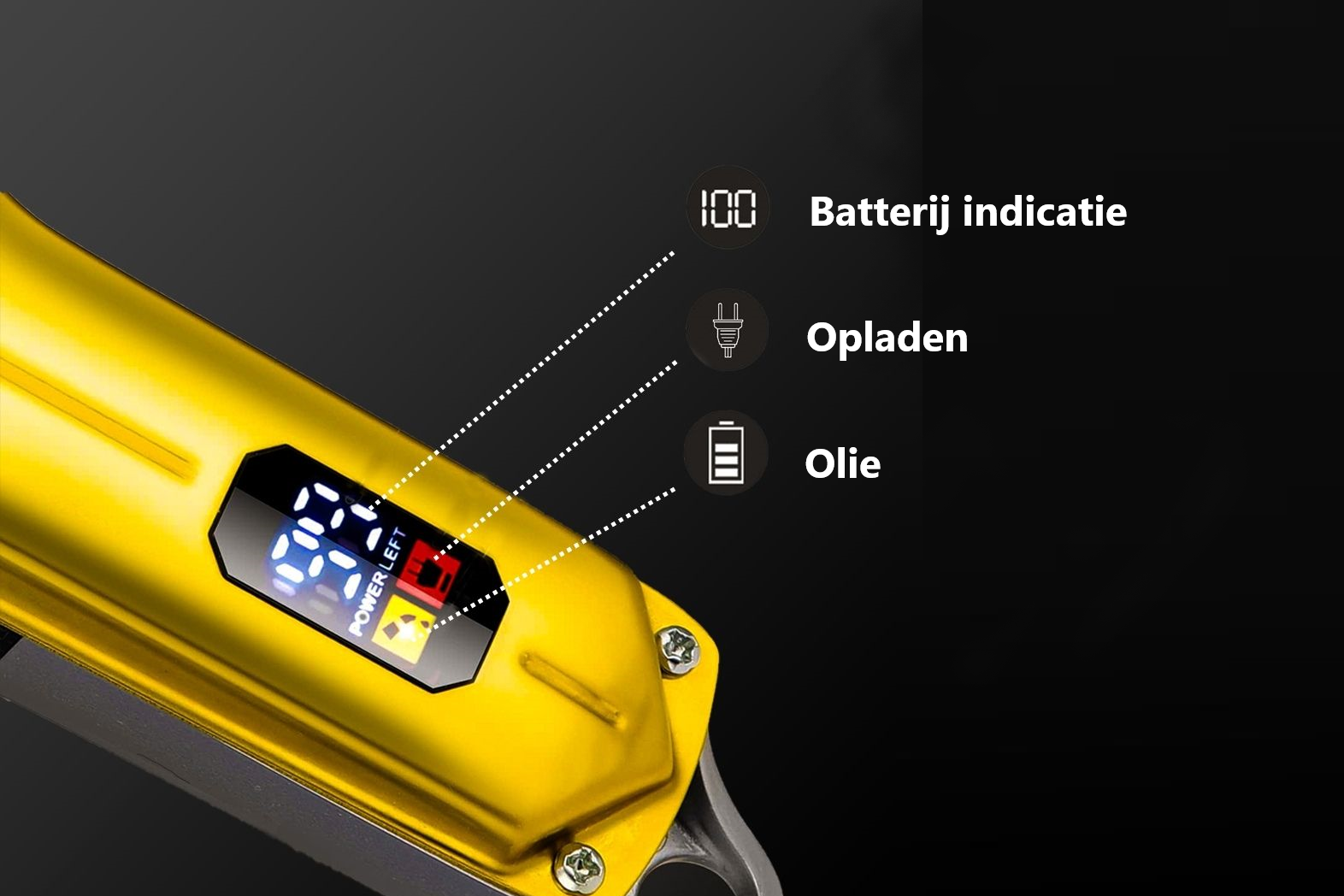 Professionelle kabellose Haarschneidemaschine inkl. Reisetasche - Gold Edition