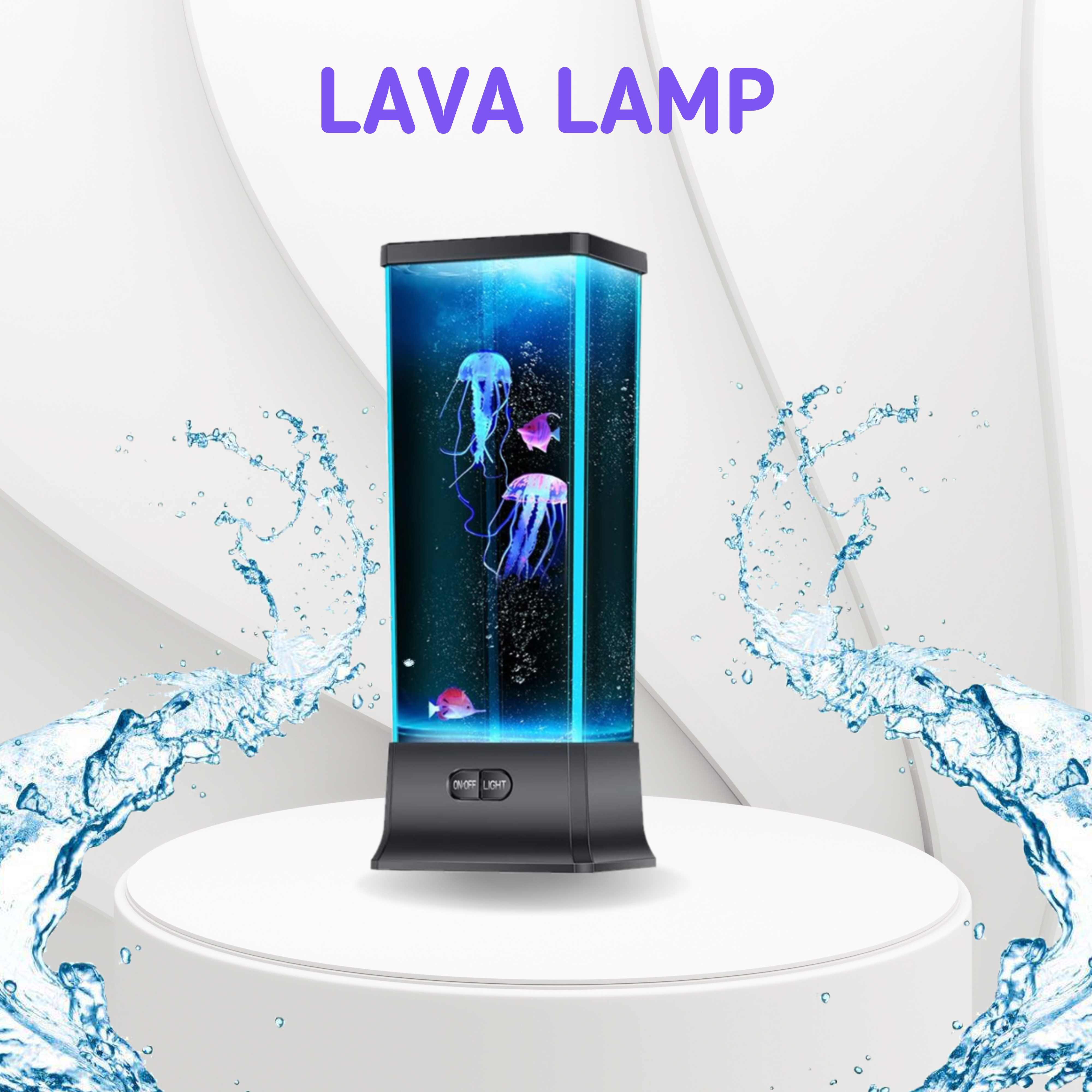 Elektrische Quallen Tank Lava Nachtlicht Lampe