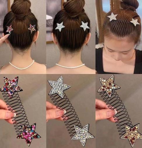 StarGlam™ 5 Stück – Haarkamm-Set mit funkelndem Glanz | 50% RABATT