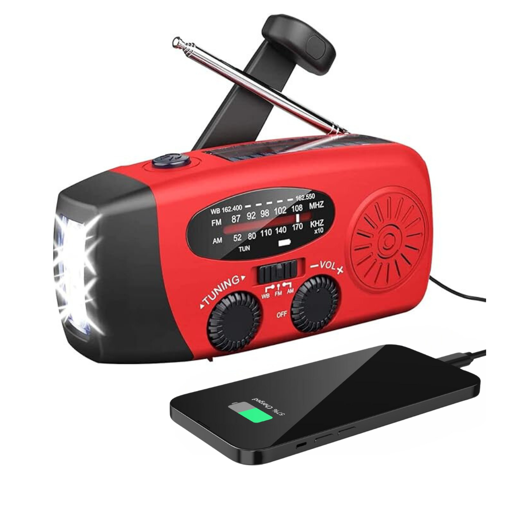 Notfunkgerät - Radio, Powerbank & Taschenlampe für Notfälle