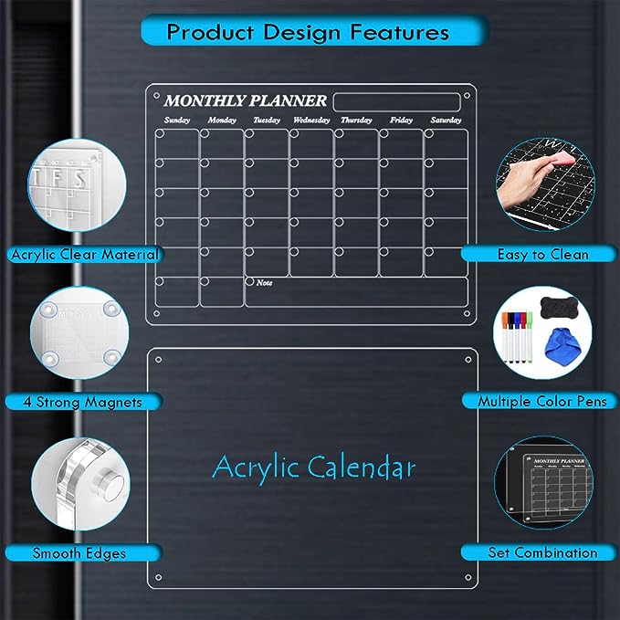 Ocerar™ Magnetischer Kalender für den Kühlschrank | 50% RABATT