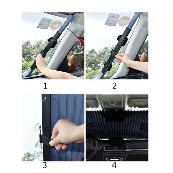 SunLux® Acordeon Auto‑Parasolar | 50% RABATT