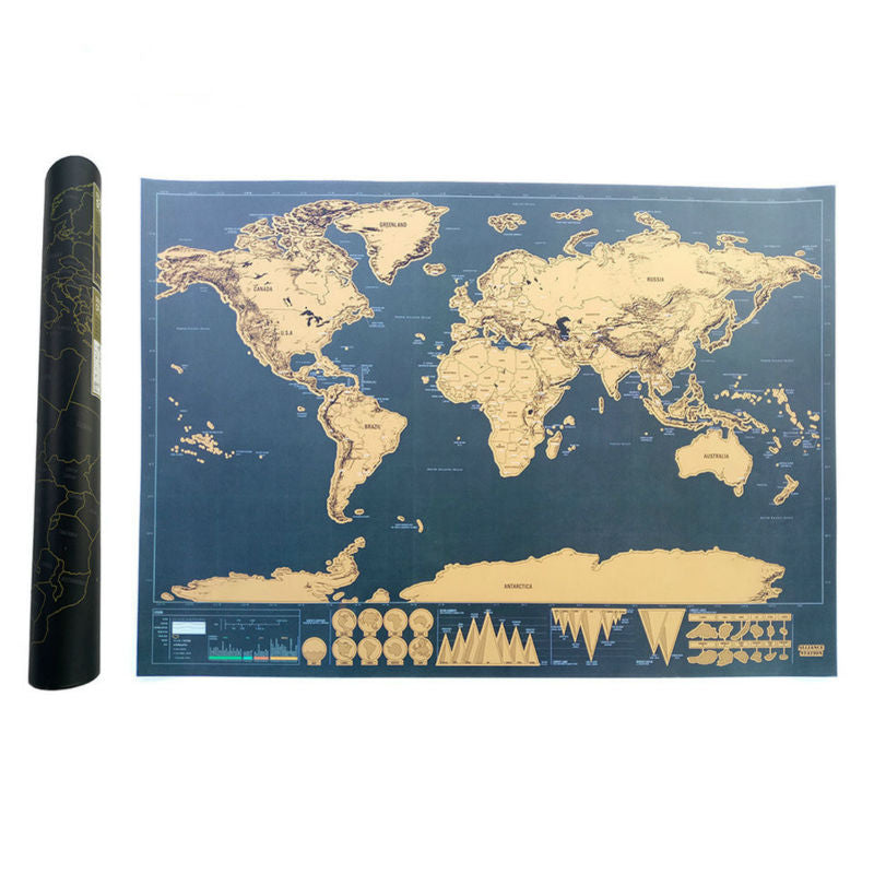 Scratch off Weltkarte Poster