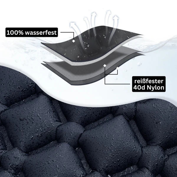 SleepCamp - Schnell aufblasbare Matratze mit integriertem Kissen | 50% RABATT