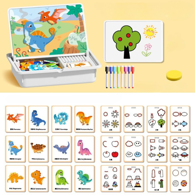 EduMag – Magnetisches Gesichter-Puzzle & Anziehspiel