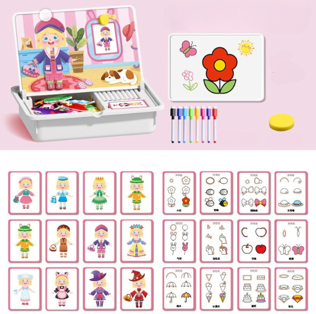 EduMag – Magnetisches Gesichter-Puzzle & Anziehspiel