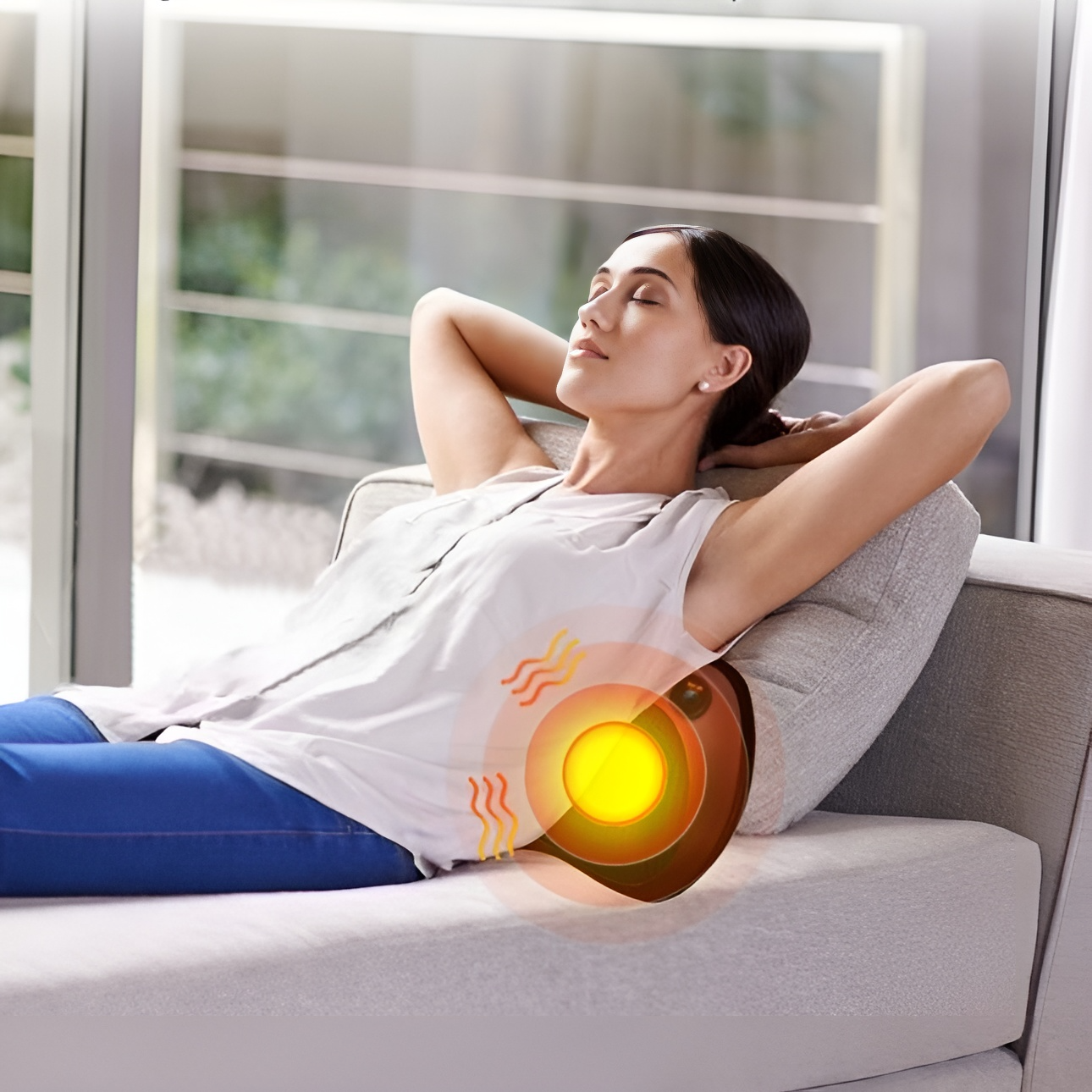 50% RABATT | Multifunktionales beheiztes Massage-Kissen™