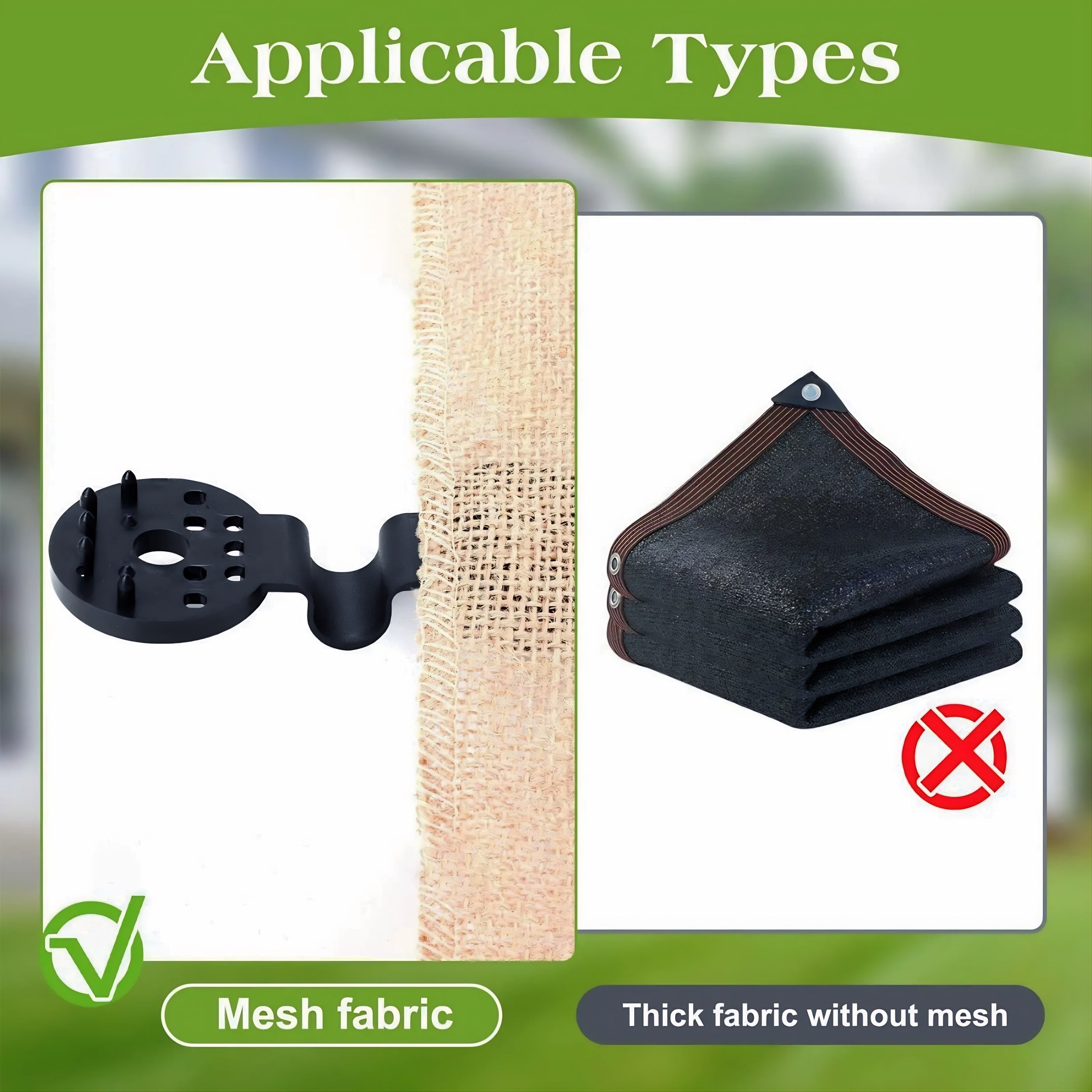 MeshFasteners™ Sichere Beschattung, nahtloser Stil (50 Stück) | 50% RABATT