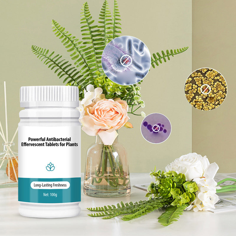 BloomGuard – Antibakterielle Sprudeltabletten für Blumen | 1+1 GRATIS