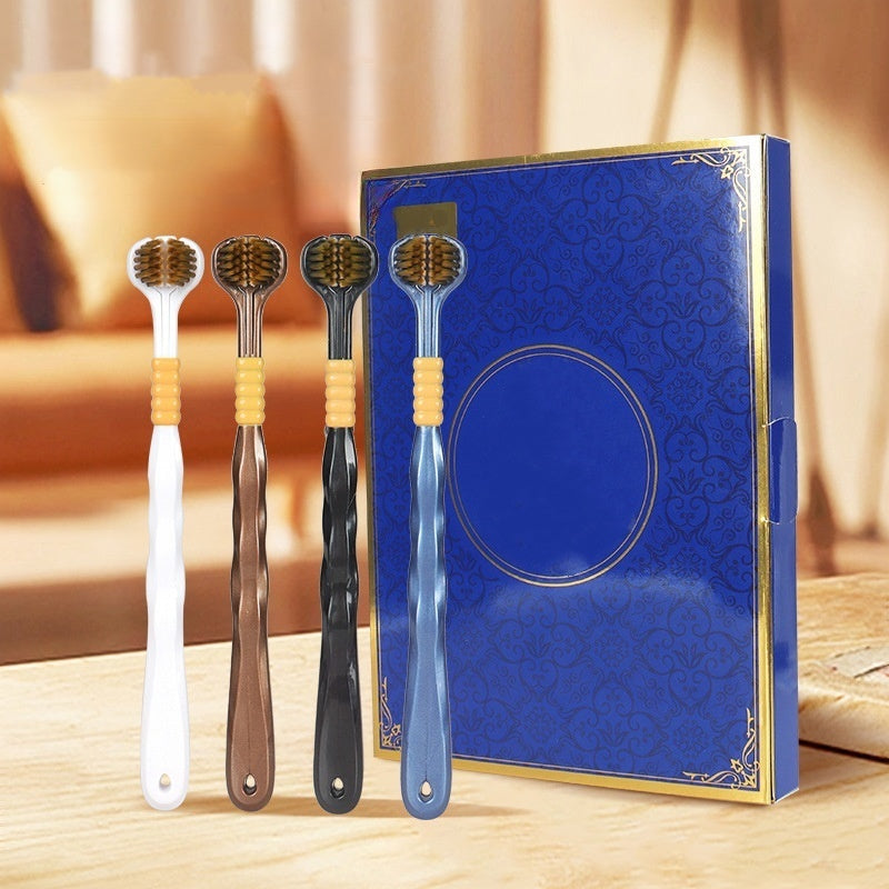 TriBrush™ – Dreikopf-Zahnbürste für 360°-Reinigung