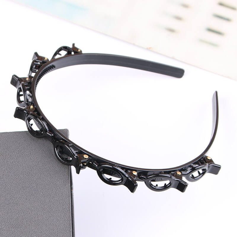 BraidedGlow™ Geflochtenes Stirnband – Stilvoller Halt mit unsichtbaren Klammern für jeden Tag | 1+3 GRATIS