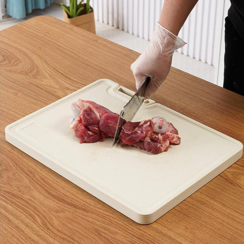 HygieneBoard – Doppelseitiges Antibakterielles Schneidebrett mit Ständer