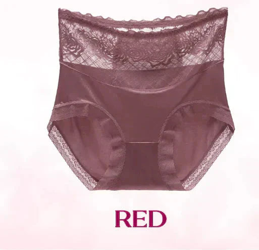 LaceComfort – Damen Spitzen-Slips mit Hohem Bund | 1+1 GRATIS