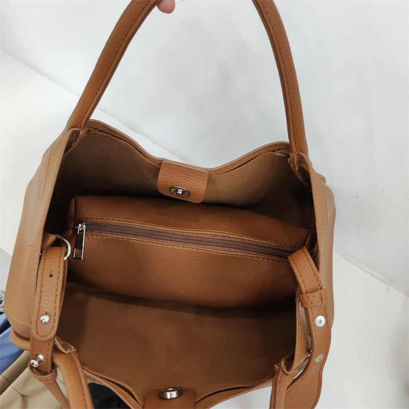 EleganzToGo™ – Tragetasche aus Leder mit passender Geldbörse | 50% RABATT