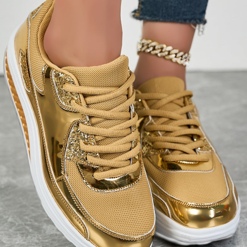 ShineStep™ – Glitzernde Plateau-Sneaker mit Komfort | 50% RABATT