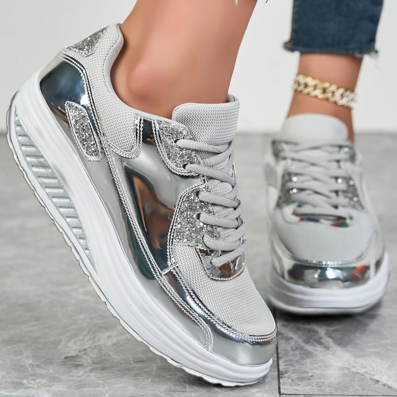 ShineStep™ – Glitzernde Plateau-Sneaker mit Komfort | 50% RABATT