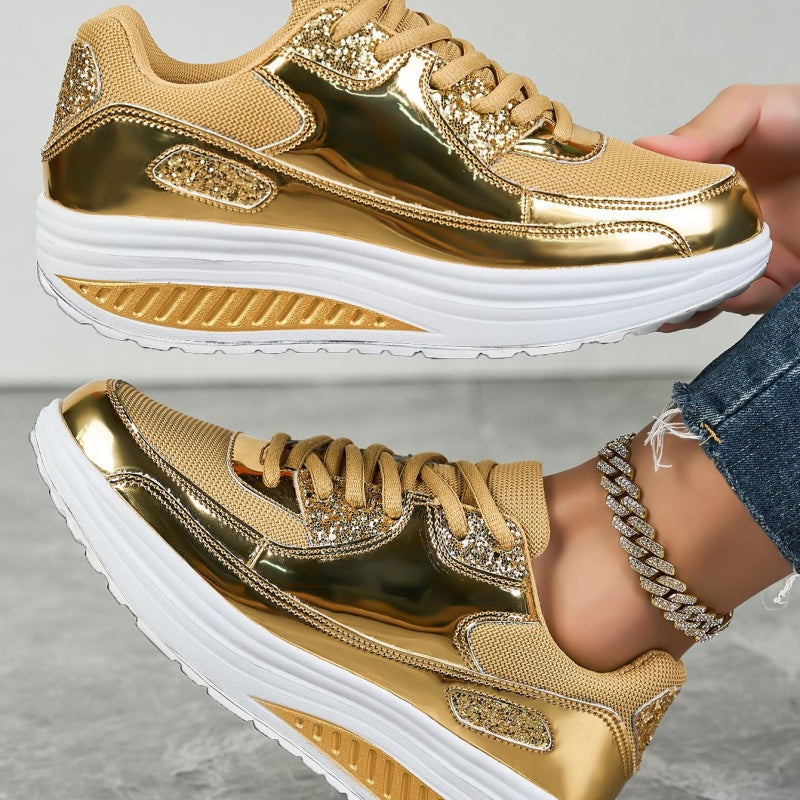 ShineStep™ – Glitzernde Plateau-Sneaker mit Komfort | 50% RABATT