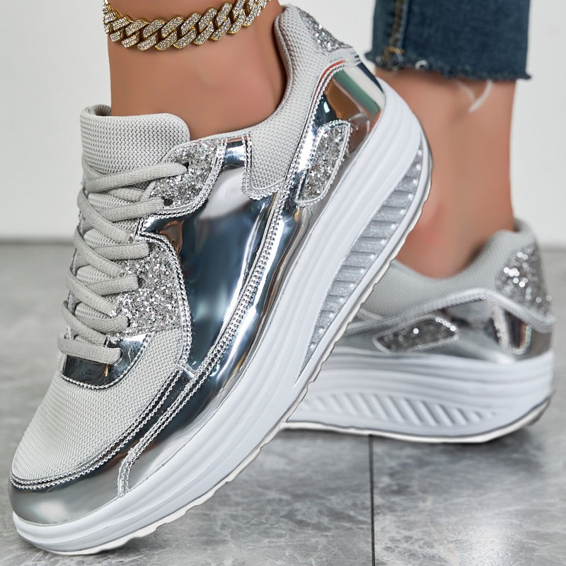 ShineStep™ – Glitzernde Plateau-Sneaker mit Komfort | 50% RABATT