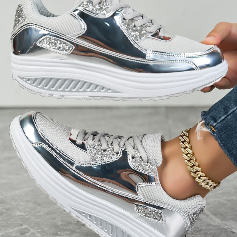 ShineStep™ – Glitzernde Plateau-Sneaker mit Komfort | 50% RABATT
