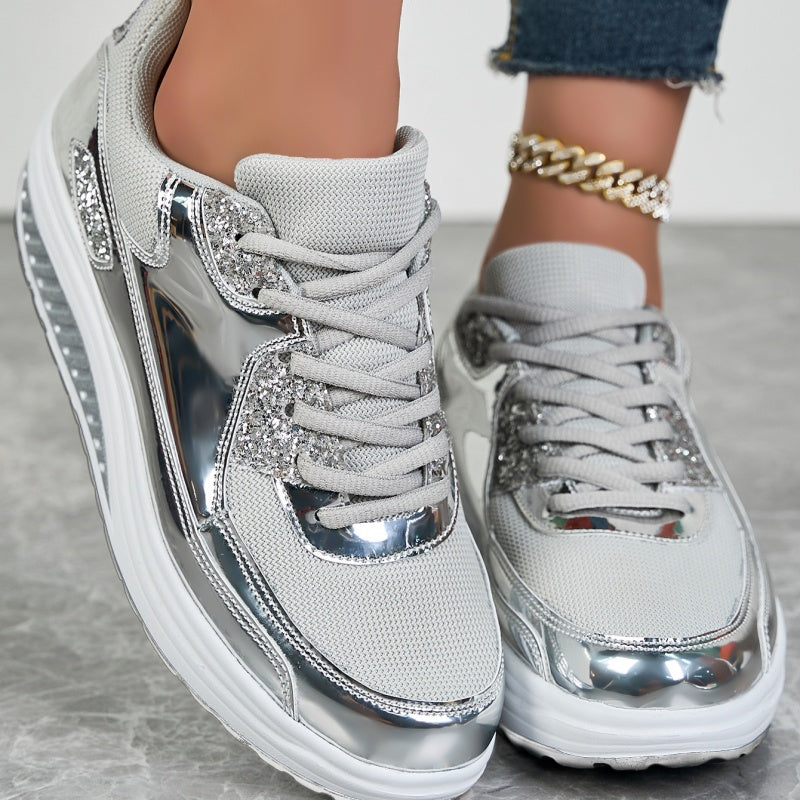 ShineStep™ – Glitzernde Plateau-Sneaker mit Komfort | 50% RABATT