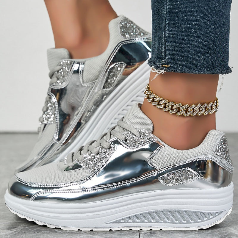 ShineStep™ – Glitzernde Plateau-Sneaker mit Komfort | 50% RABATT