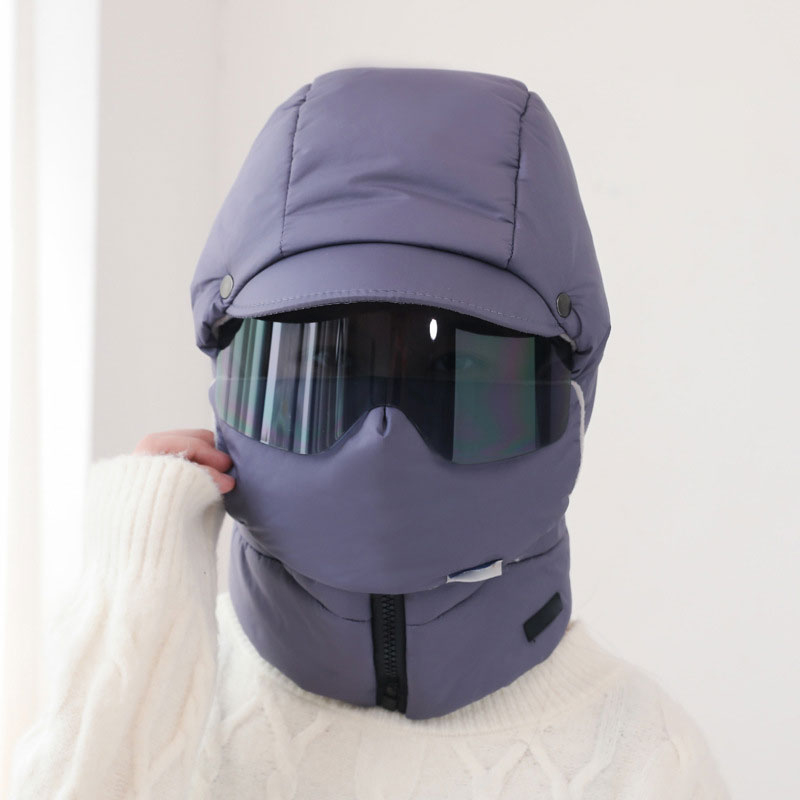 Winddichte, voll abdeckende Outdoor-Reitmaske mit Schutzbrille