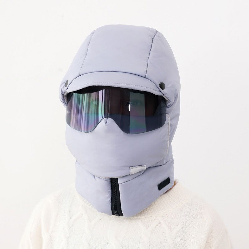 Winddichte, voll abdeckende Outdoor-Reitmaske mit Schutzbrille